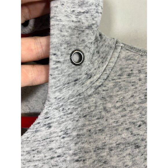 Abercrombie Hoodie Floral Embroidery S Gray Preppy Active Sporty Y2K Classic 80s - Picture 8 of 12